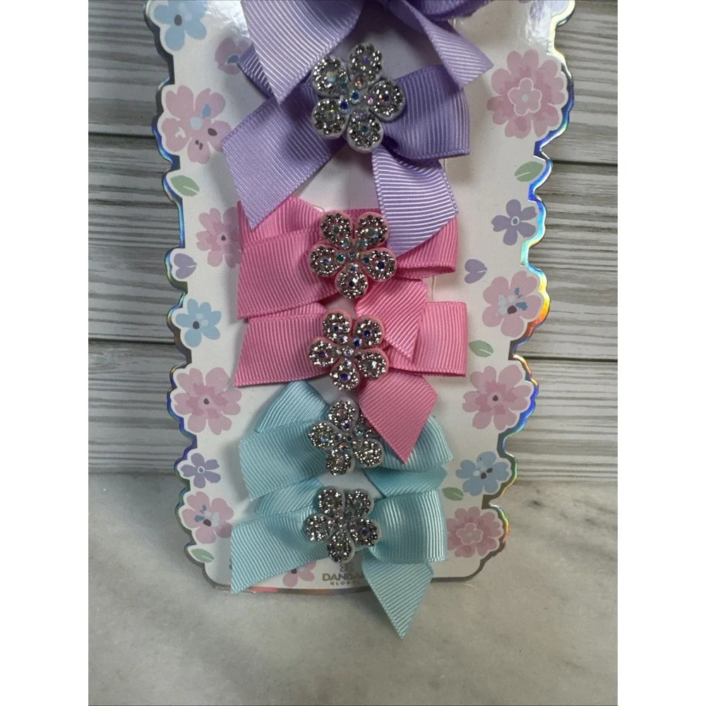 Ava Olivia Baby Girl Hair Clip Bow Set Toddler Headband Accessories Pink